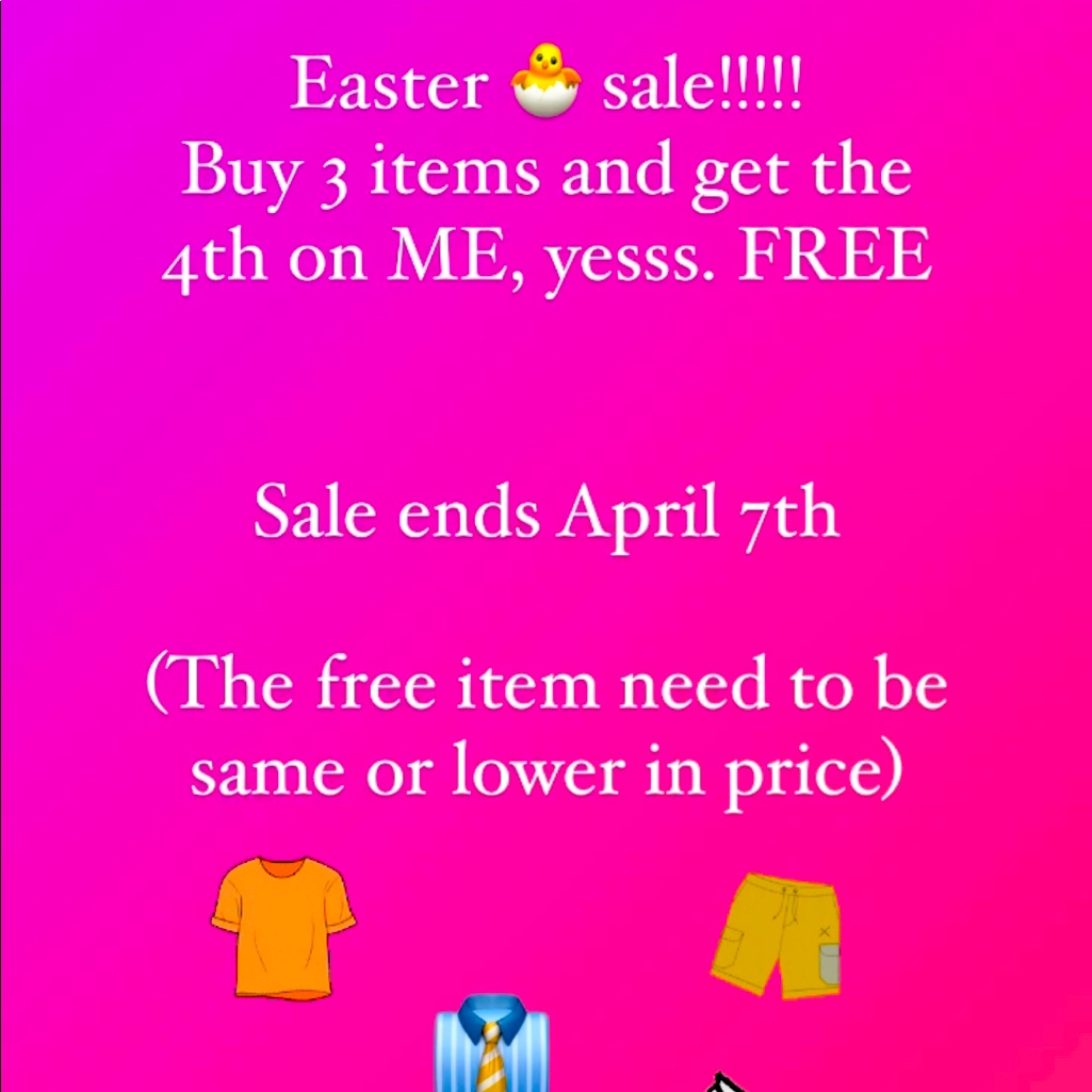 Easter Sale Is Going On Now